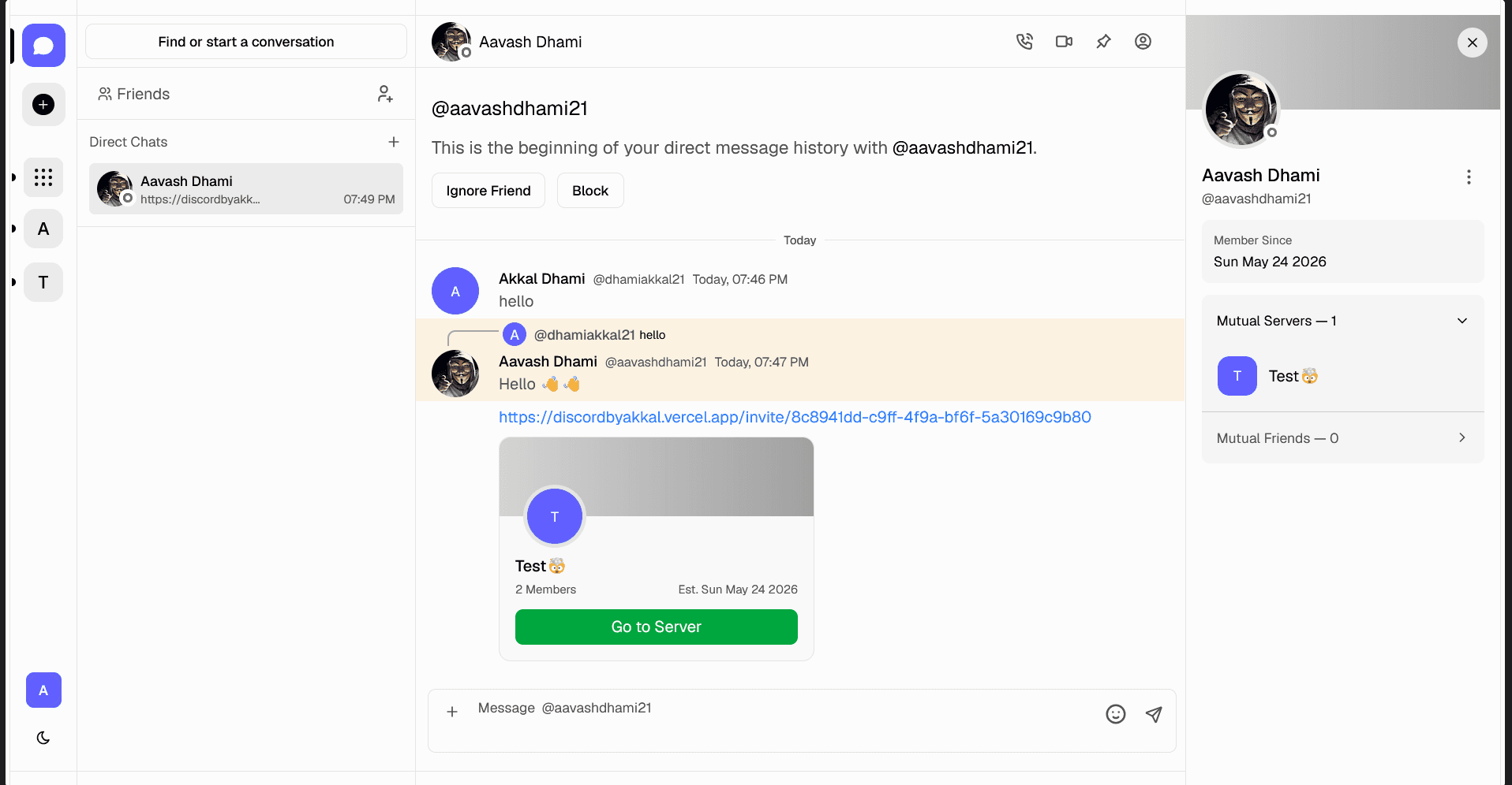 Discord Clone